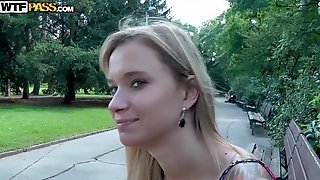 Arousing Blonde Amateur Beatrice Shows Her Body In Public