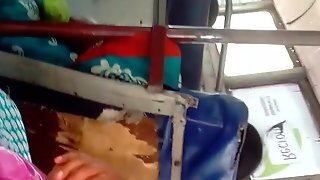 Tamil Young Married Girl Hot Side  View In Bus (part 2)