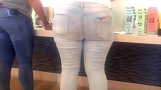 Big Mexican Butt In Jeans With Slow Mo