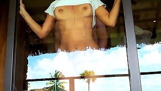Honeymoon Luxury Paradise Hotel Window Fuck -projectsexdiary