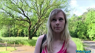 Blonde Student Fucks A Stranger For Cash 1 - Angela****