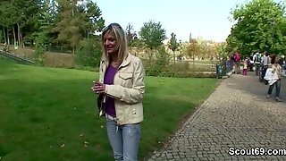 Two Stranger Seduce Young Czech Teen To Fuck On Street
