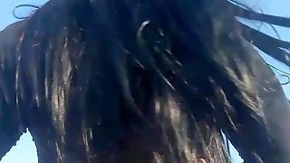 Bruna Mostrando O Tamanho Do Cu