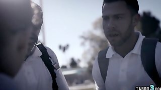 Nerdy Takes Revenge On Bullies And Orders Them To Double-penetration
