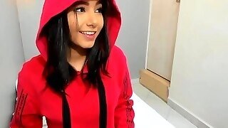 Softcore Webcam Show With Gorgeous Brunette College Girl