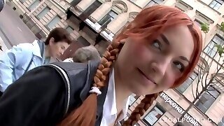 Inviting Shy Russian Redhead Alissa Rough Sodomy