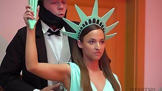 Sizzling Euro Babe Gets Cock Driven Down Her Cunthole