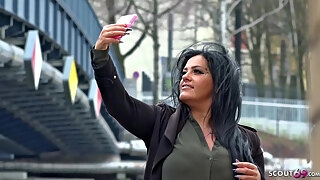 German Scout - Hanging Big Tits Teen Ashley With Big Ass At Street Casting - Ashley Cumstar