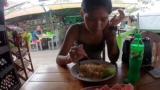Thai Teen Teases Boyfriend By Fingering Her Bald Pussy