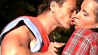 Laura Lion Threesome At Construction Site