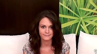 Thin Brunette Teens Gets Creampied