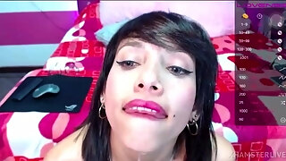 Naughty Nymph Thrilling Webcam Clip