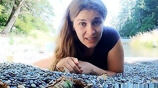 Luxury Brunette And Outdoor Masturbation