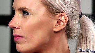 Policewoman Cum Covered (with Behind The Scenes)