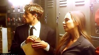 Deeper. Abigail Mac Fucks Her Young Employee In The Bathroom