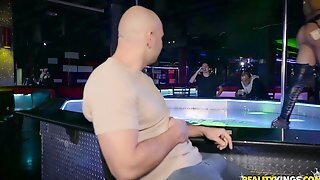 Teenager Stripper Seduces The Bald Guy With Her Ass