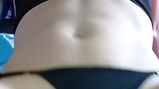 Hairy Color Pussy Riding On My Cock