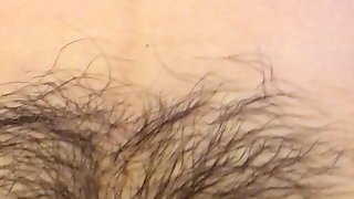 Asian Wife Hairy Pussy Fingered