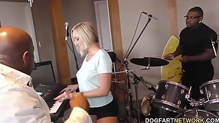 Kate England Does Threesome With Two Monster Black Cocks