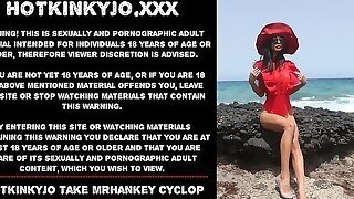 Hotkinkyjo Take Mrhankey Cyclop Dildo Anal & Prolapse Public