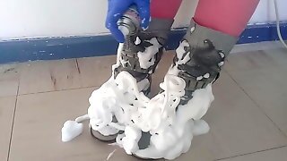 Fun With Grey Boots