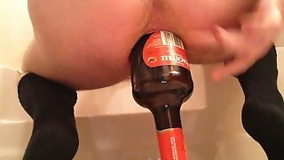 Extreme Anal Bottle Insertion