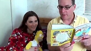 Horny Stepdad Fucks His Innocent 18yo Stepdaughter With Big Natural Tits