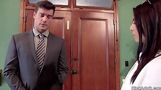 Boss Has Butt Sex With Secretary And Wife
