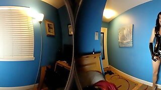 Sexy Stephanie Cd Cumming In Latex Vr