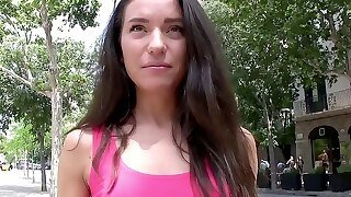 Teenslovemoney - Adorable Dark Haired Humps In Public For Extra Cash