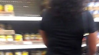 Thick Black Bubblebutt Milf With No Panties In Thights