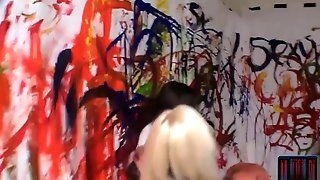 Dorm Room Paint Party With College Teens Turns Into Orgy