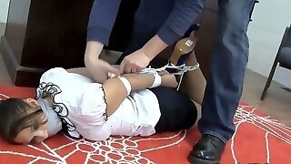 Fucking Bitch Anna Tied Up And Banged At Office