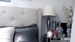 Super Busty Babe With Big Ake Boobies - Masturbation On Webcam