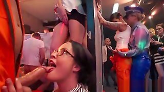 Erotic Babes Give Head And Enjoy Plowing And Group Sex