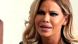 Big Bust Blond Hair Babe Jessa Rhodes Fucks Bbc