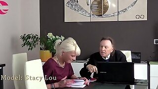 Stacy Lou Puts The Tutor S Fountain Pen Deep In Her Mout