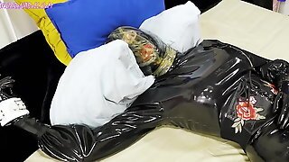 Gasmask Latex Bondage Breath Play