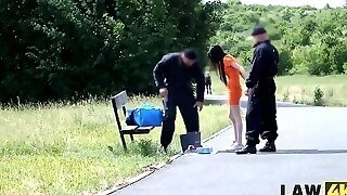 Law4k. Guards Tell Teenager Tempting Miss She Cant Sell Things