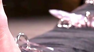 Bent Over Dark Hair Girl Rump Whipped