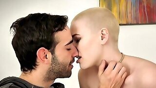 Bald Chick, Riley Nixon Is Fucking Her Best Friend, Because She Likes His Rock Hard Cock