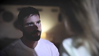 Couple Orgasms When Making Rough Sex On Leather Couch