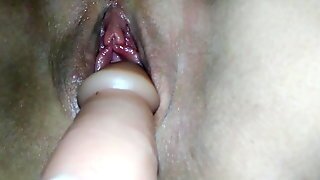Hot Wife Orgasm On Big Dildo