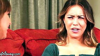 Girlsway Alina Lopez Is Scissoring Riley Reid's Hairy Box