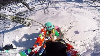 Amateur Sex Porn Arousing Girl Sex In Forest At Ski Resort Part160fps - Outdoor