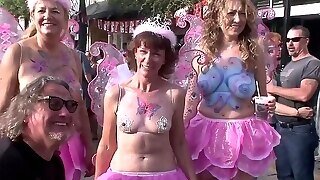 Fantasy Fest Afternoon - Naked Girls On The Street