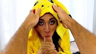 Sloppy Little Teen Loves Cock