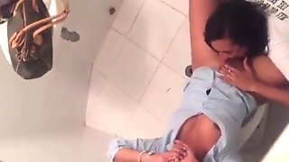 Two Sluts Caught In The Bathroom