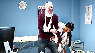 Doctor-patient Roleplay With Sexy Nylon Clad Brunette Ania Kinski