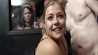 Three Girl Gangbang Party In A Swingers Club
